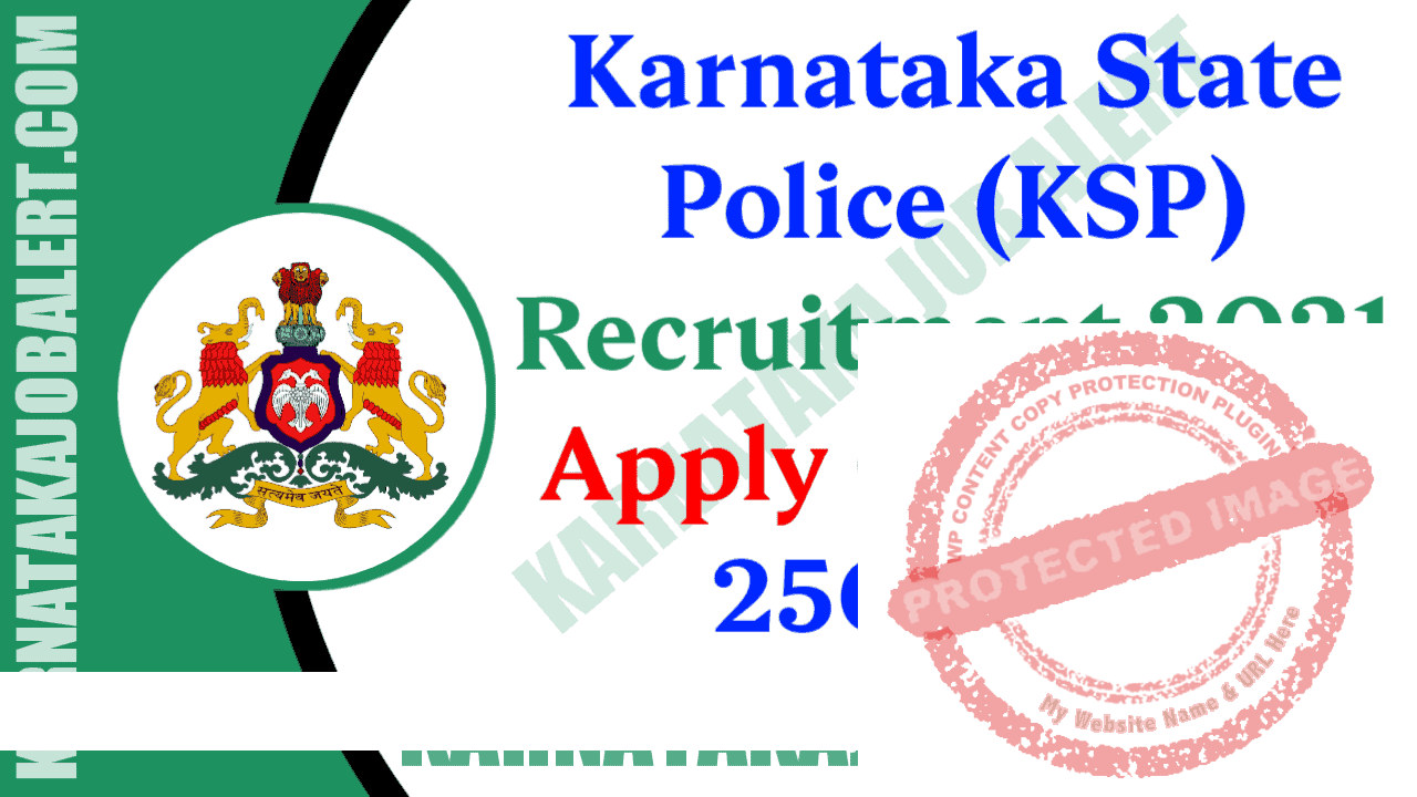 KSP Recruitment 2021