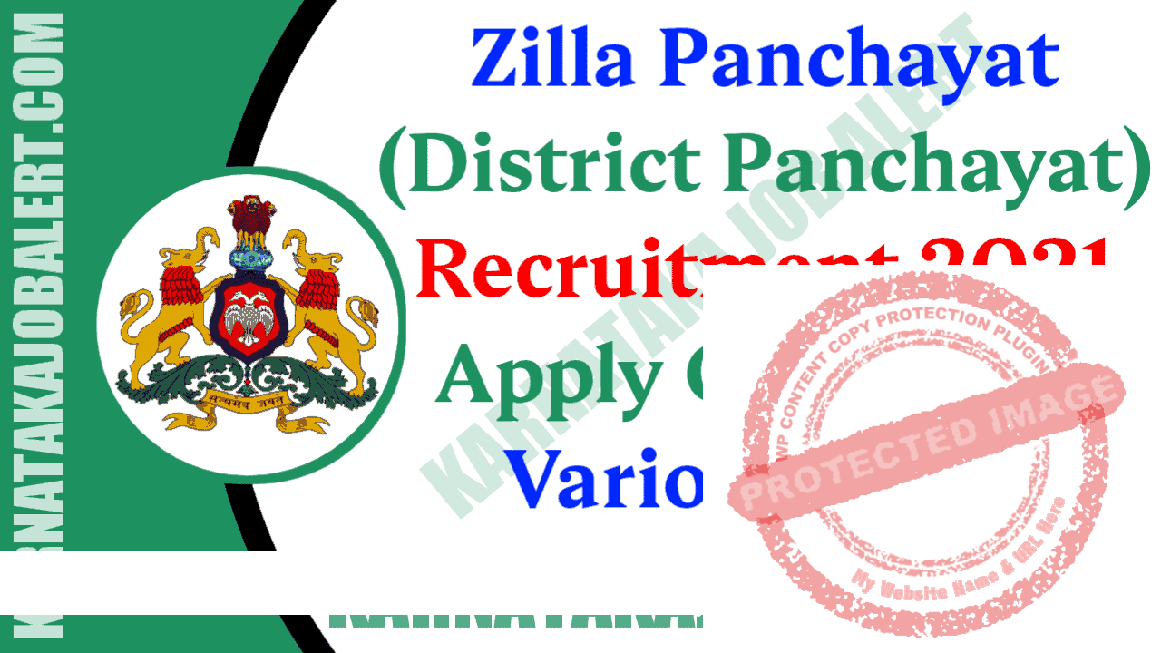 Zilla Panchayat Recruitment 2021