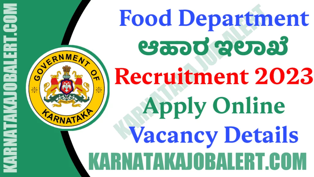 Food Department Recruitment 2023