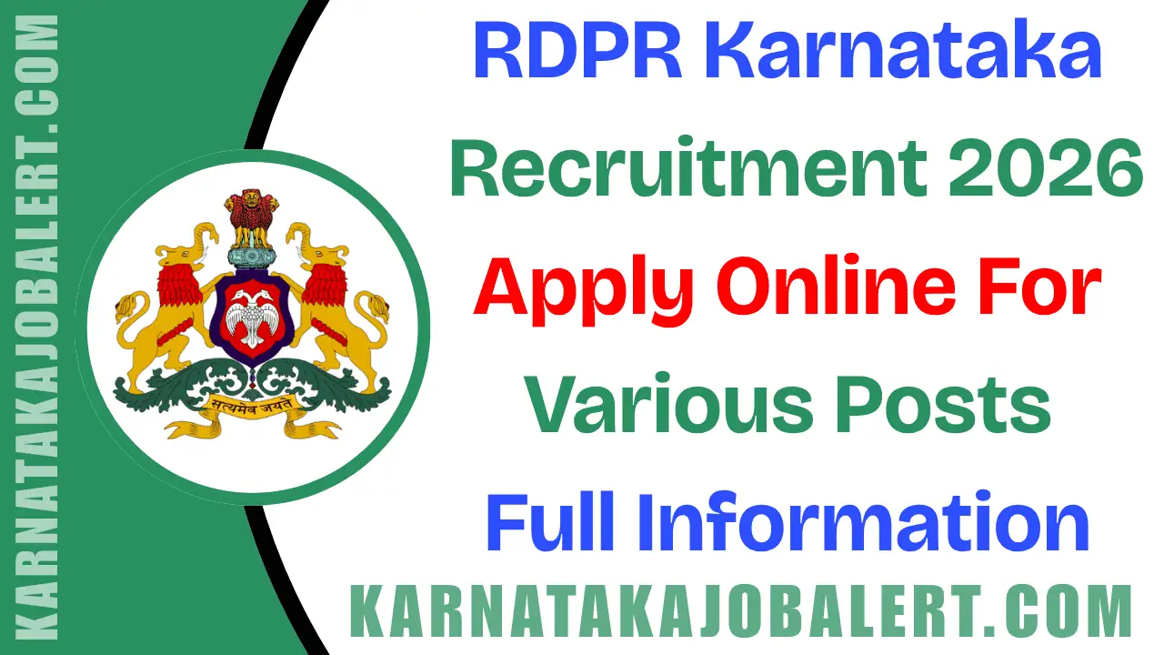 RDPR Recruitment 2026 – Apply for Ombudsman Posts @ rdpr.karnataka.gov.in