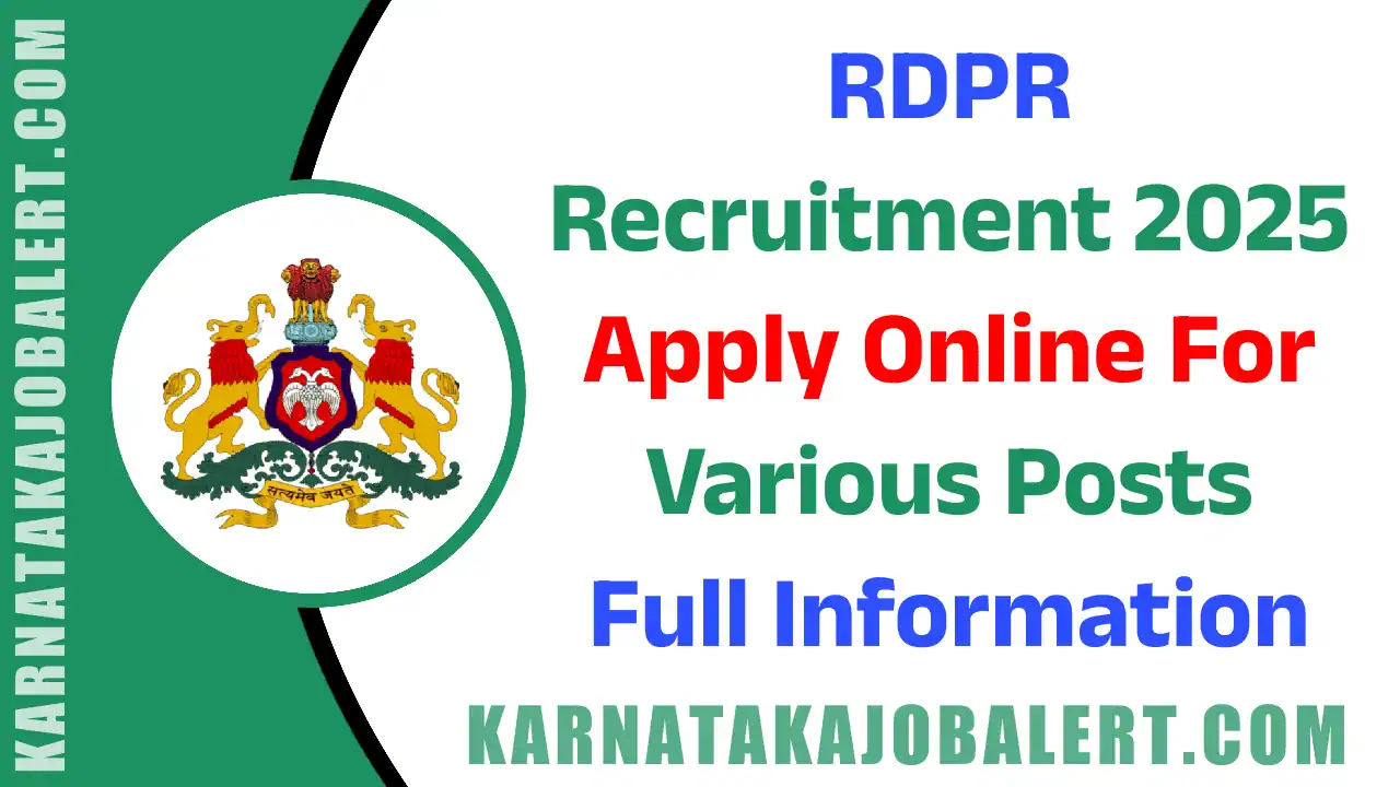 RDPR Recruitment 2025