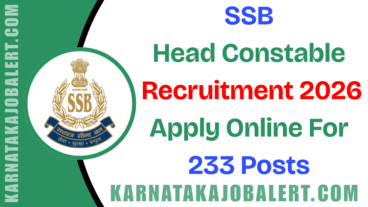 SSB Head Constable Recruitment 2026